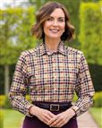 Janet Checked Pure Cotton Blouse